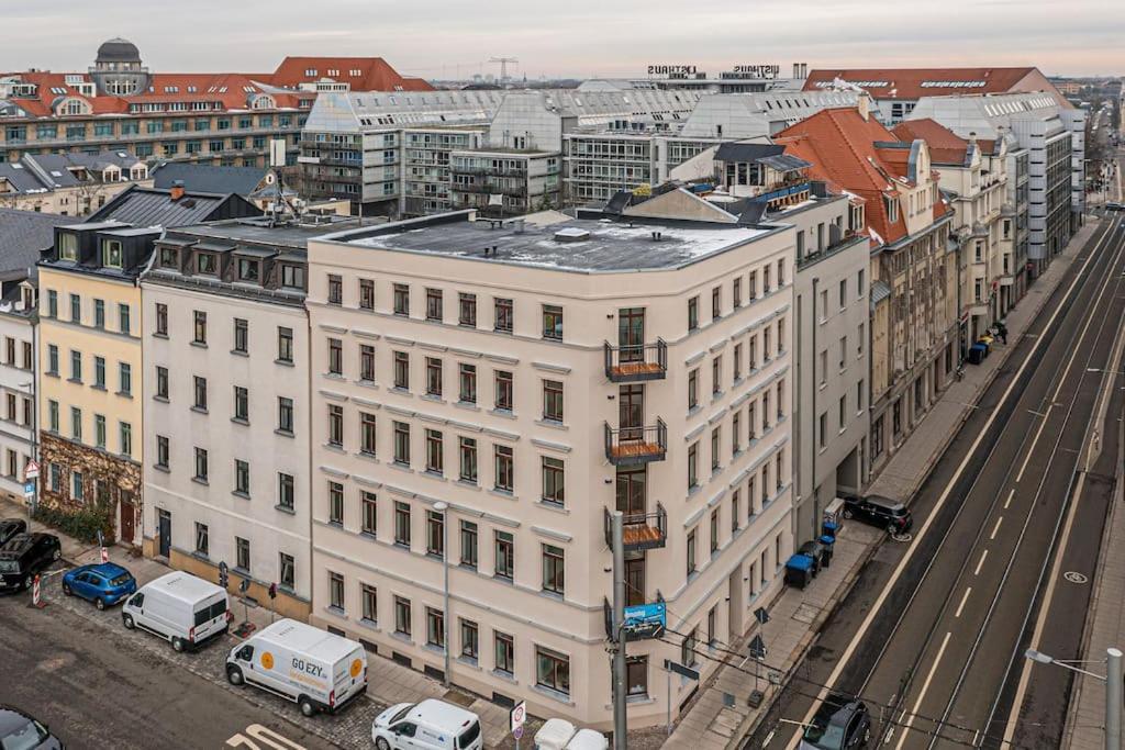 Stylisches Zentrales City-Apartment Mit 2 Balkonen Лайпциг Екстериор снимка