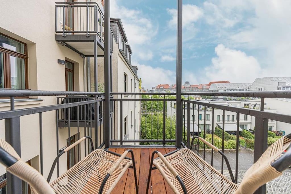 Stylisches Zentrales City-Apartment Mit 2 Balkonen Лайпциг Екстериор снимка