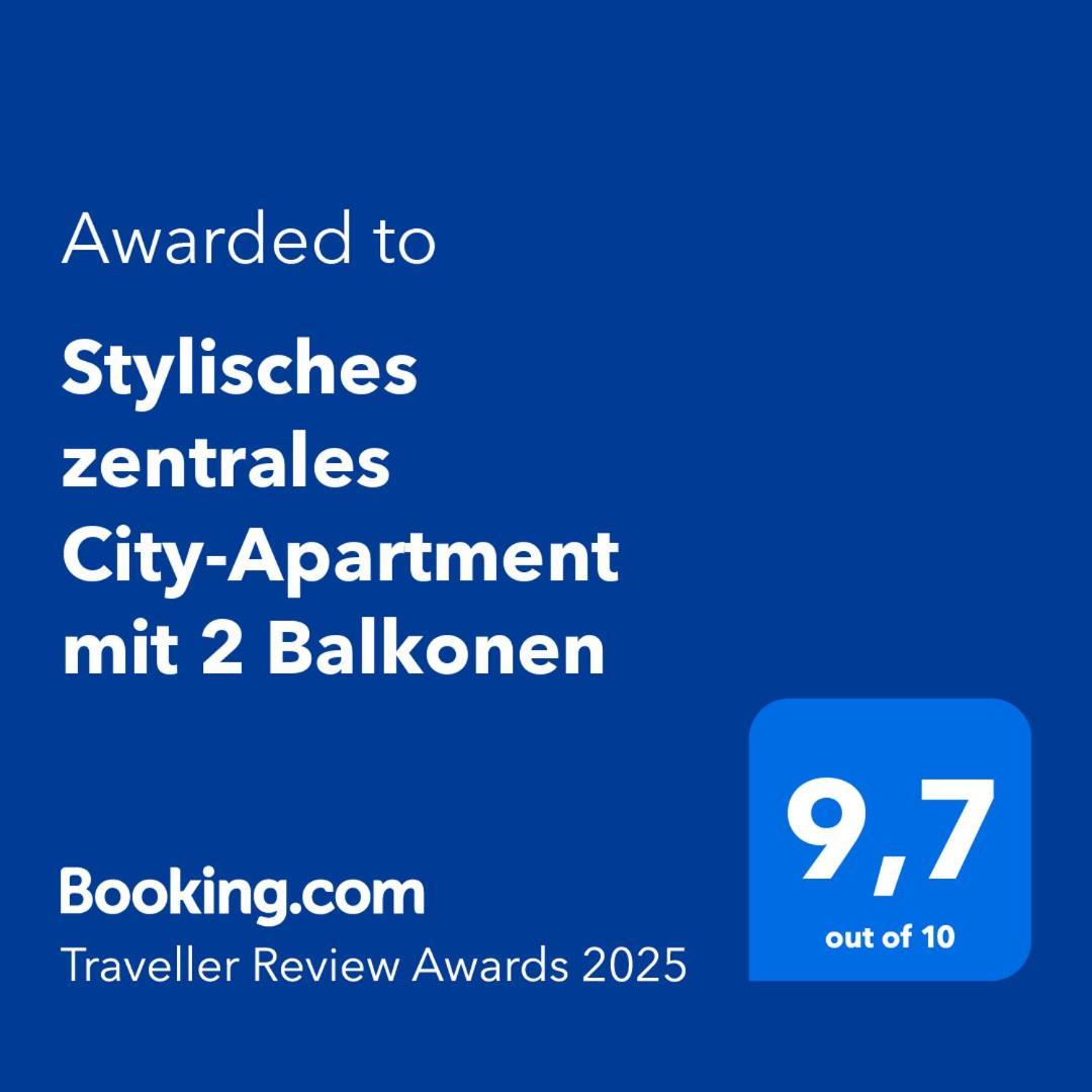 Stylisches Zentrales City-Apartment Mit 2 Balkonen Лайпциг Екстериор снимка
